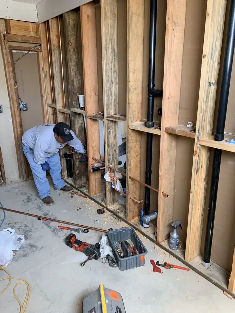Commercial rough-in plumbing for Gas Line Repair in Butler